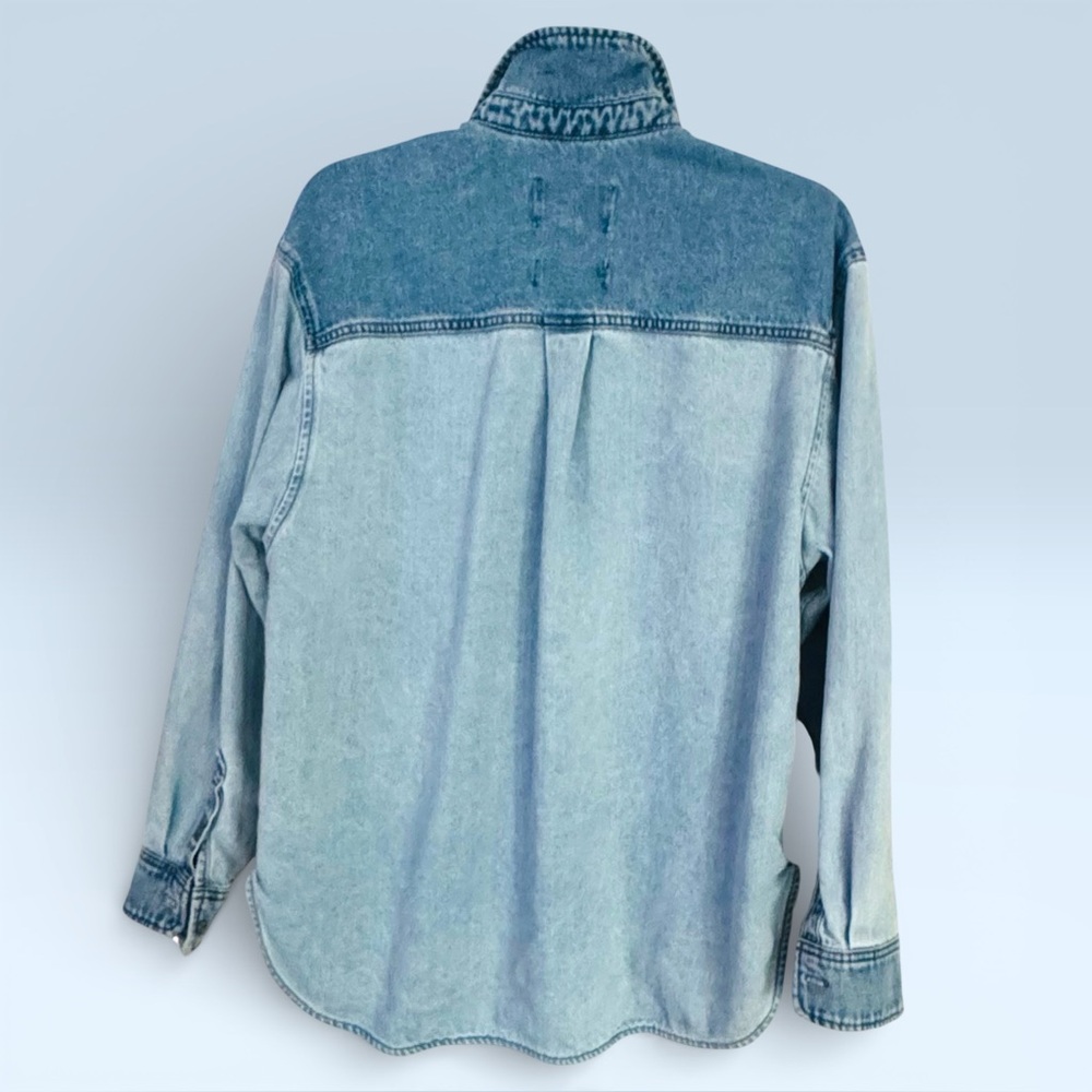 Universal Thread Size M Two-Tone Denim Boyfriend … - image 2